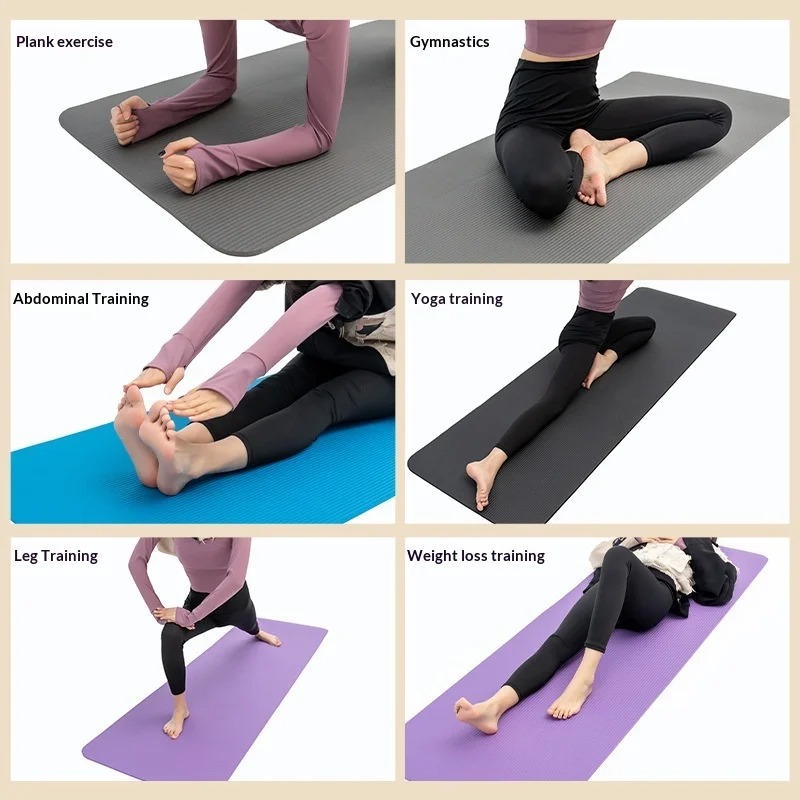Pilates Yoga Home Workout - Tapete de Yoga Extra Grosso Antiderrapante,