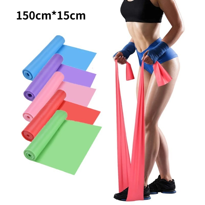 Pilates Yoga Home Workout - Faixas de Resistência de Látex Natural,