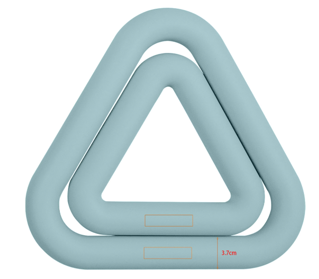 Pilates Yoga Origin - Anel de ferro triangular, suporte de