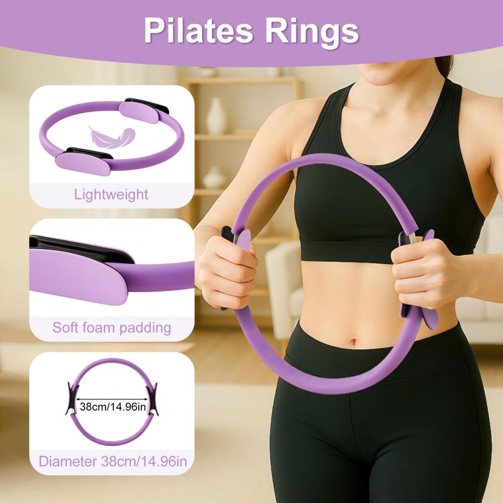 Pilates Yoga Home Workout - Mulheres yoga fitness anel círculo pilates