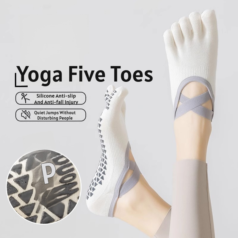 Pilates Yoga Origin - Meias finas de ioga de cinco