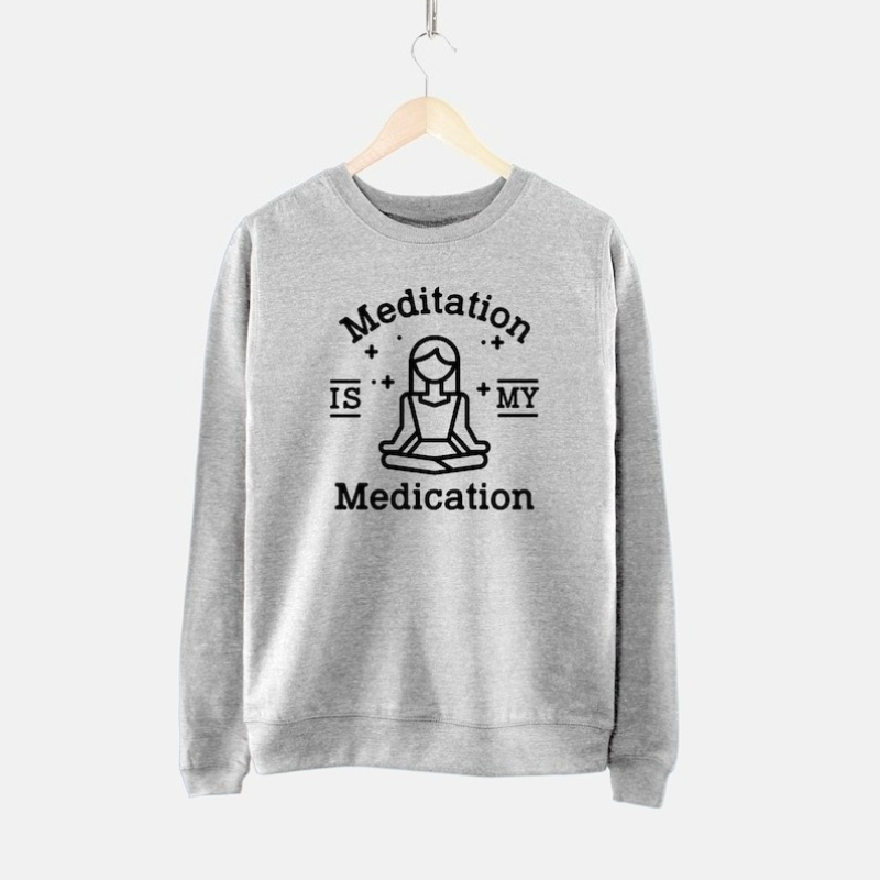 Meditation Sweatshirt - Mediat - Pilates Yoga Jumper avaliação e preço