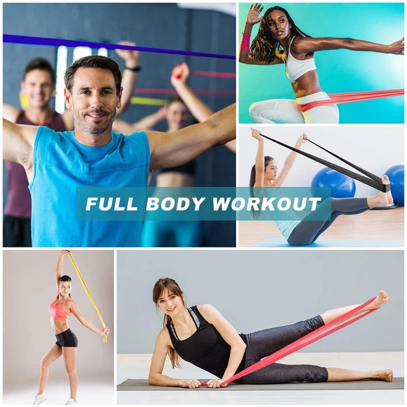 Faixas de Resistência de Látex - Pilates Yoga Home Workout avaliação e preço