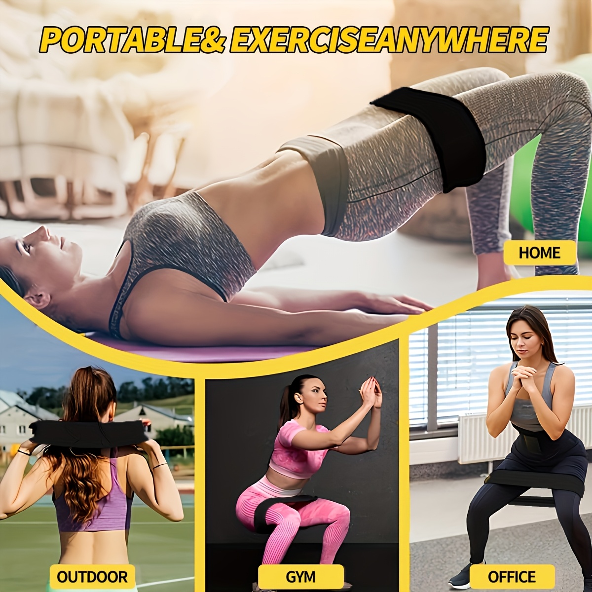 Conjunto de 3 faixas de resist - Pilates Yoga Home Workout avaliação e preço