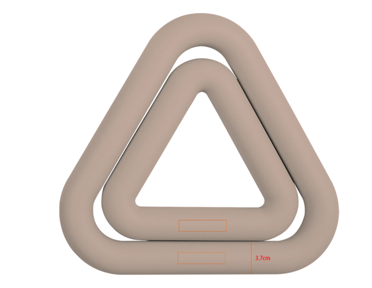 Anel de ferro triangular, supo - Pilates Yoga Origin avaliação e preço