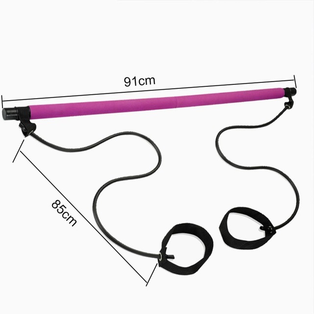 Yoga pilates bar stick, crossf - Pilates Yoga Home Workout avaliação e preço