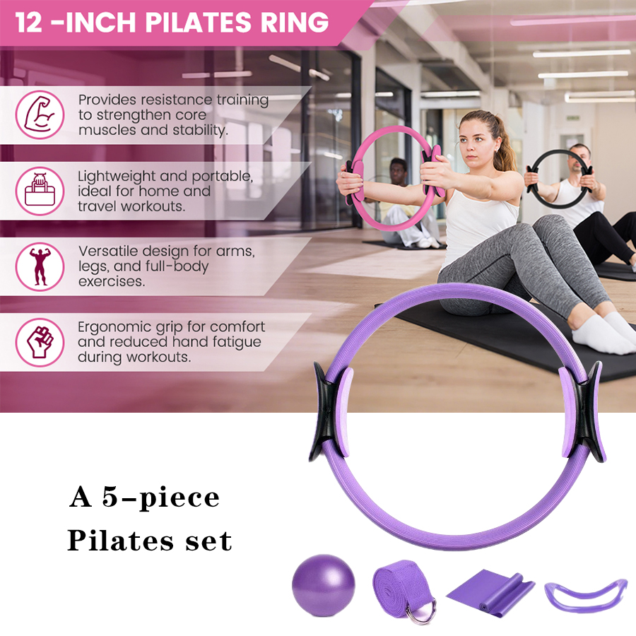 Logotipo personalizado 5 peças - Pilates Yoga Home Workout avaliação e preço