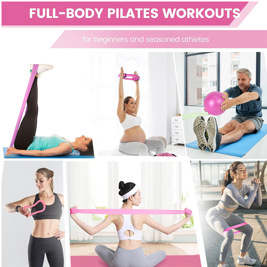 Logotipo personalizado 5 peças - Pilates Yoga Home Workout avaliação e preço