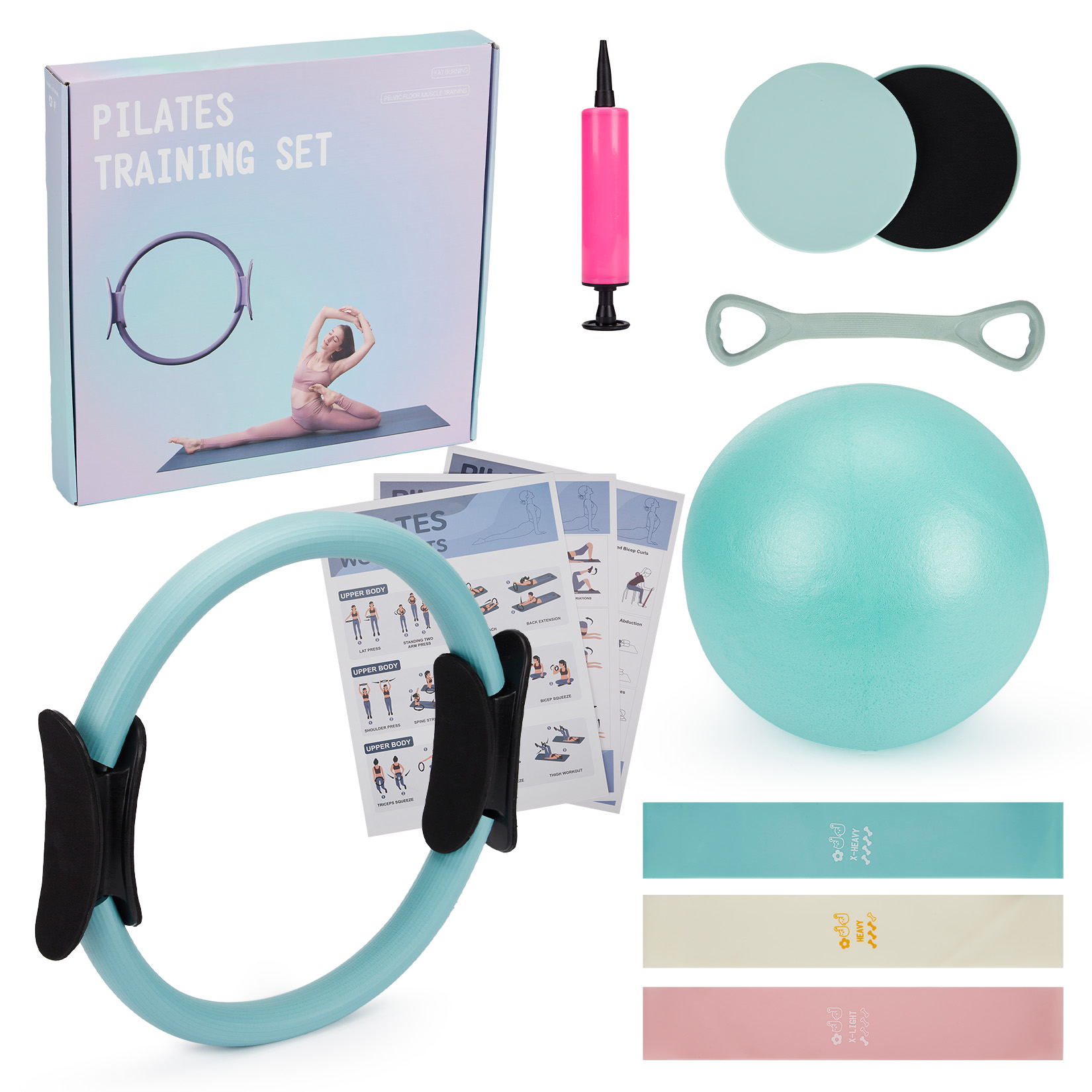 Conjunto de Treinamento de Pil - Pilates Yoga Home Workout avaliação e preço